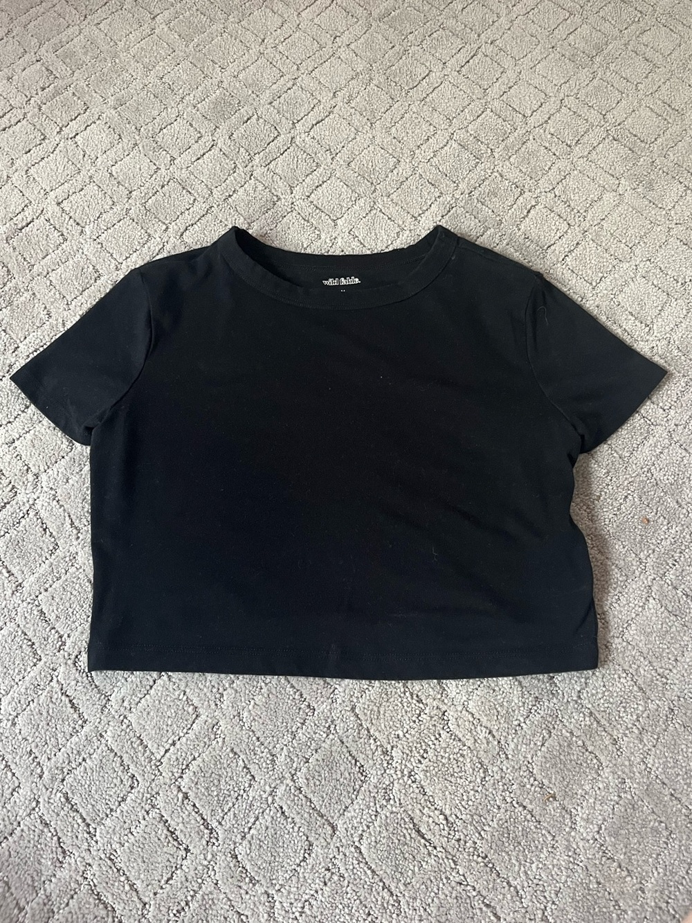 wild fable Black Crewneck Tee